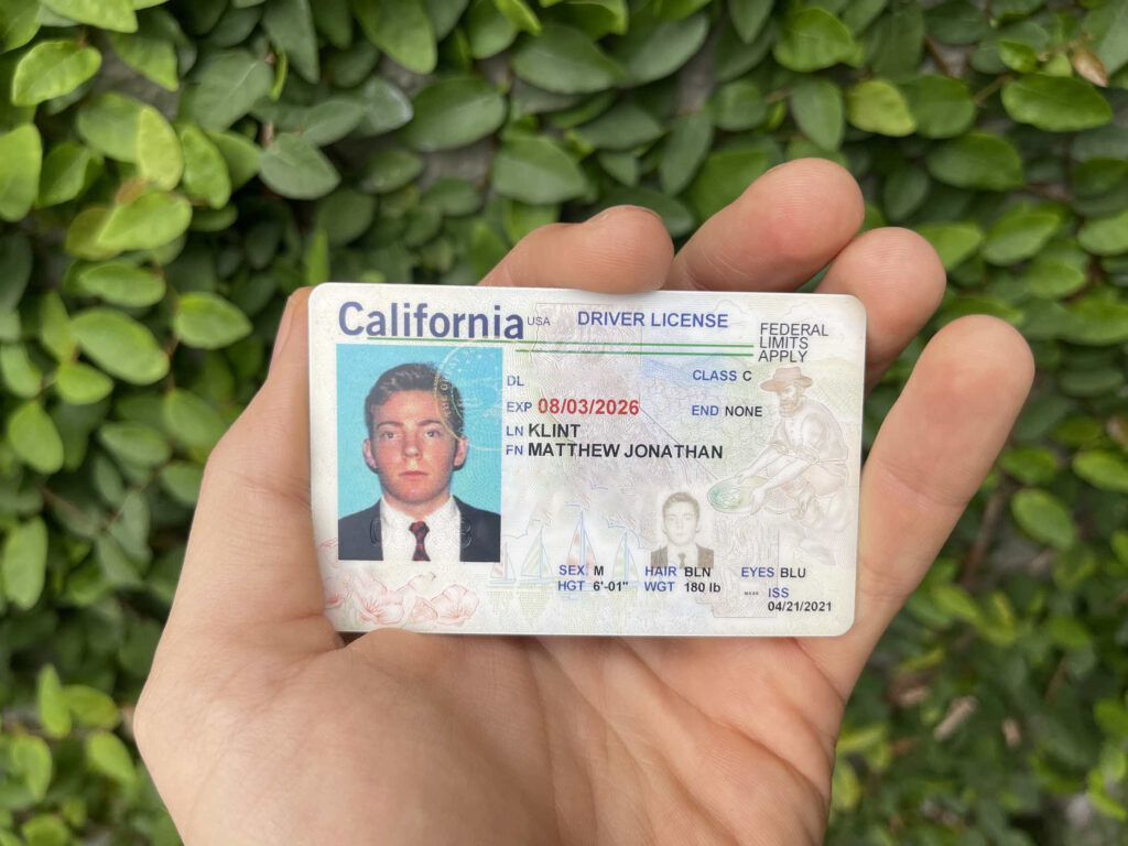 Fake California ID Identical DMV Polycarbonate